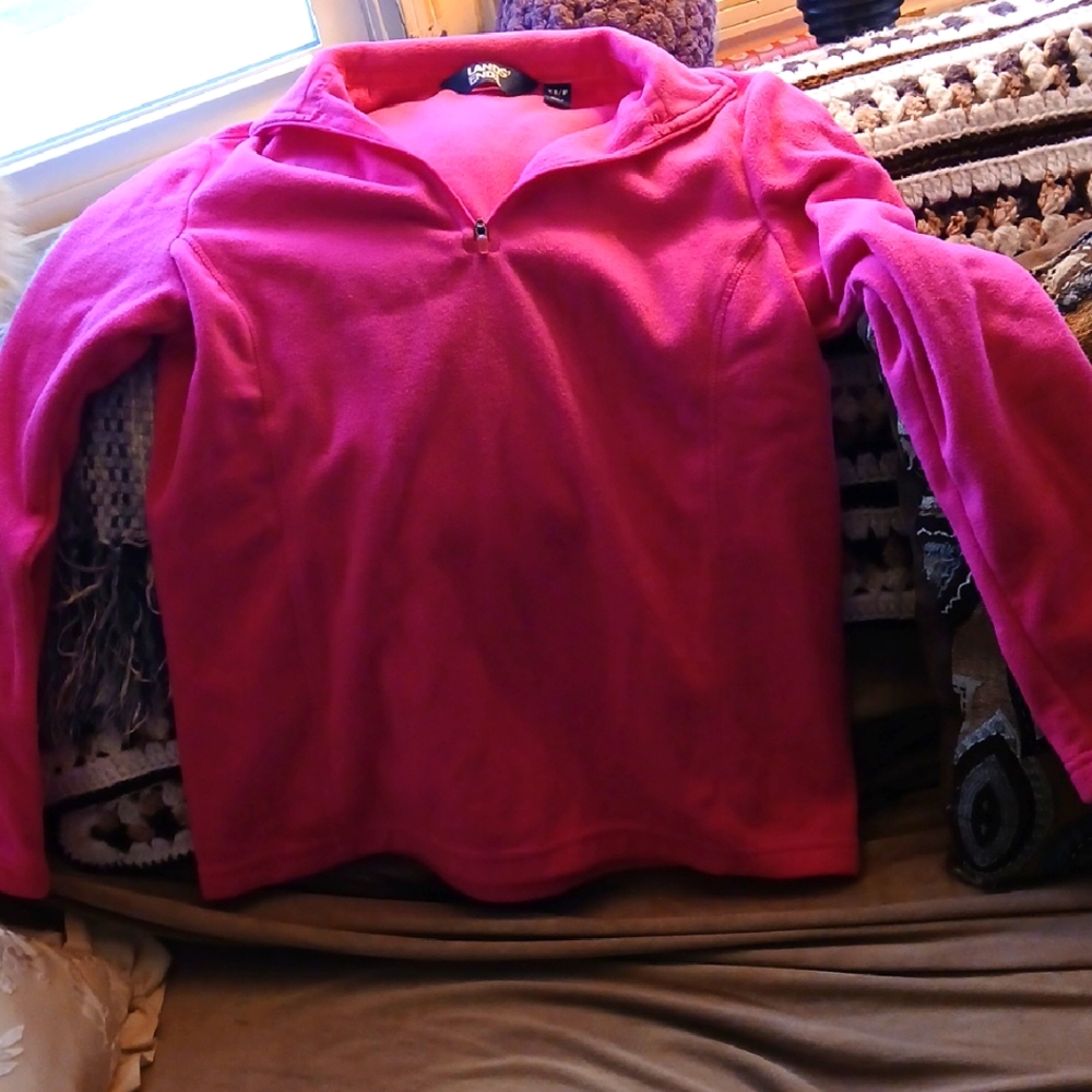 Women's Pink Fleece Pullover